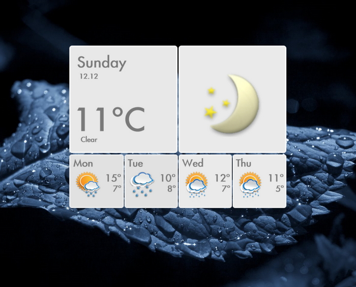 Creamy Weather_XWidget Download WebSite. Live Wallpaper,Widget,gadget ...